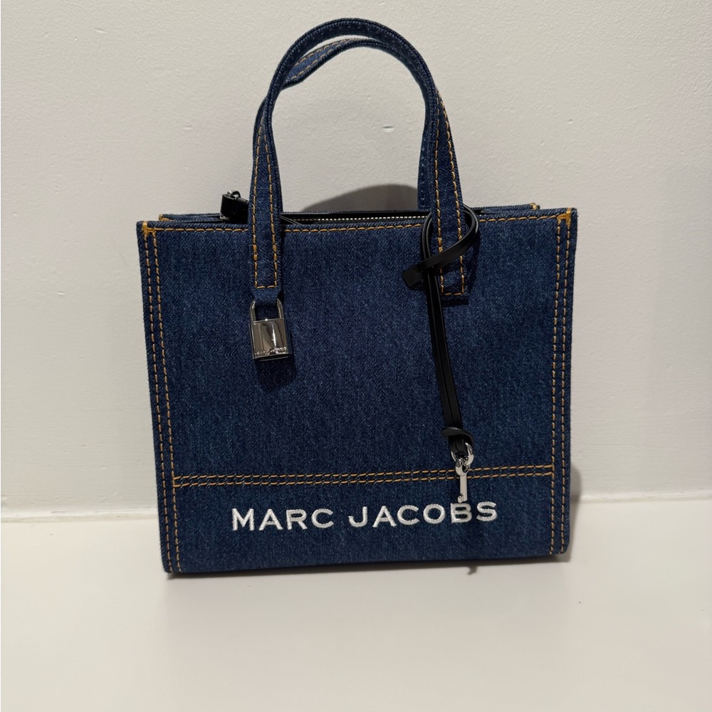NWT Marc Jacobs mini grind tote bag denim